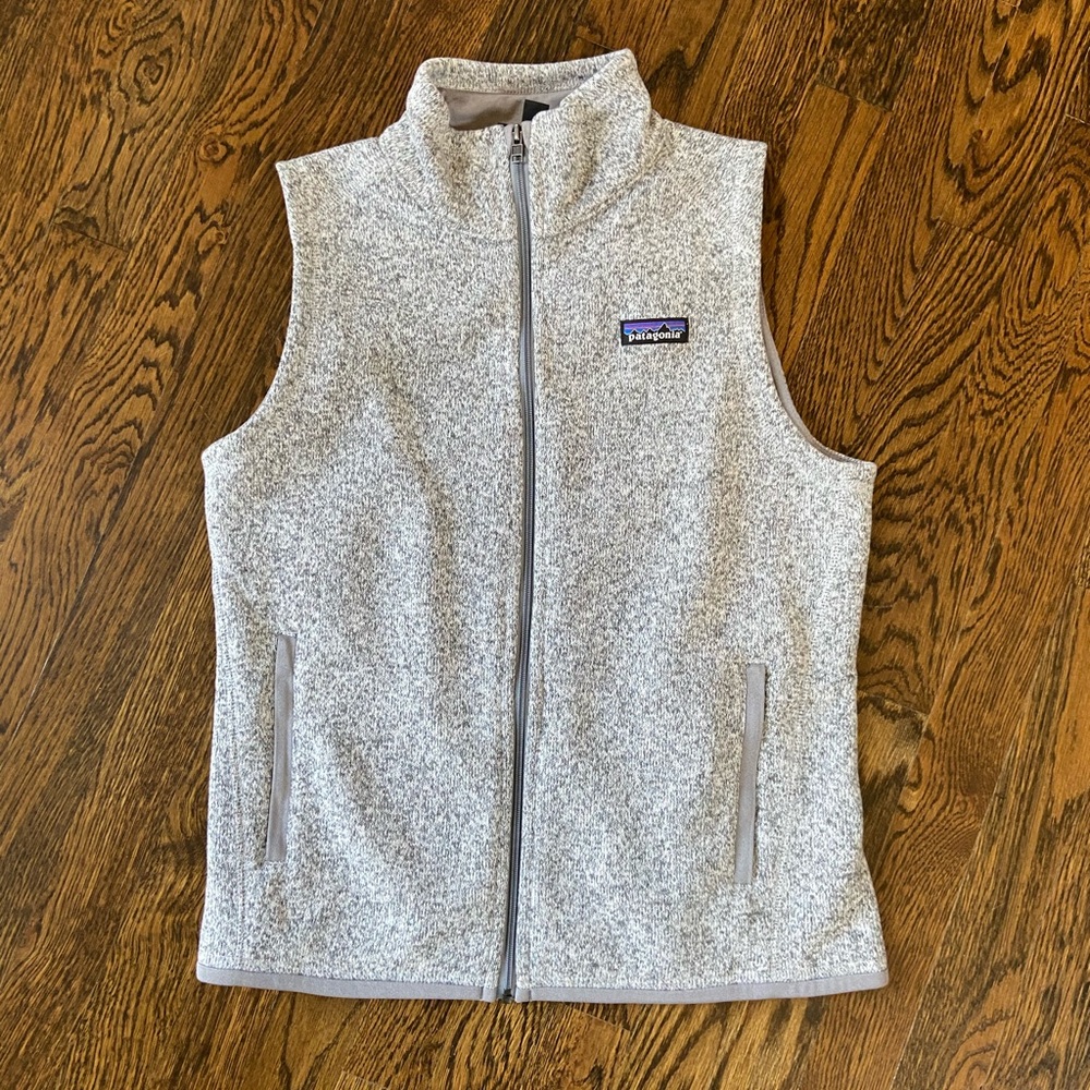 Patagonia Light Gray Heather Fleece Vest